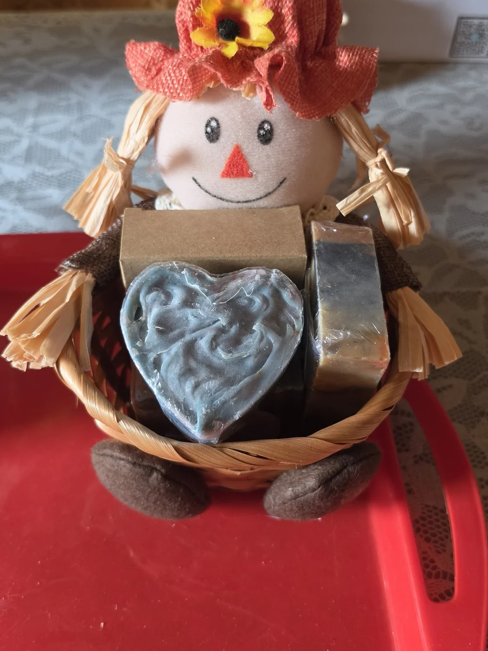 Handmade fall Soap basket - Gentle cleansing soap Bath & Body